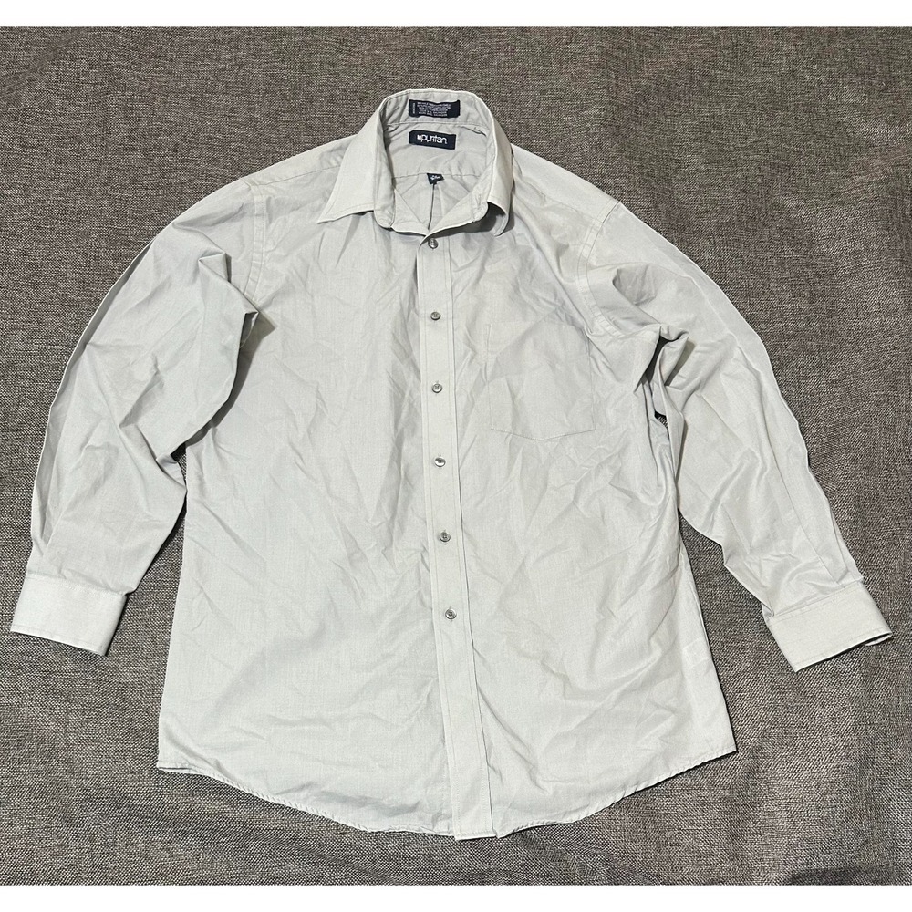 Puritan‎ Men's M 15-15 1/2 32/33 Gray Long Sleeve Shirt